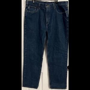 Carhartt Men’s Relaxed Fit Size 40x34 Dark Wash Jeans